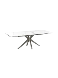 Ausziehbarer Designer Esstisch „Influence“ aus Keramik, in verschiedenen Grössen Akante Design