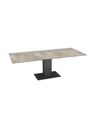 Ausziehbarer Designer Esstisch „Connexion“ aus Keramik, 150-230 x 100 cm Akante Design