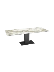Ausziehbarer Designer Esstisch „Connexion“ aus Keramik, 150-230 x 100 cm Akante Design