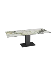 Ausziehbarer Designer Esstisch „Connexion“ aus Keramik, 150-230 x 100 cm Akante Design