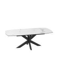Ausziehbarer Designer Esstisch „Phoenix“ aus Keramik, verschiedene Grössen Akante Design