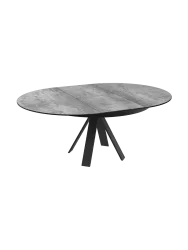 Ausziehbarer Designer Esstisch „Chanterelle“ 130-180 x 130 cm Akante Design