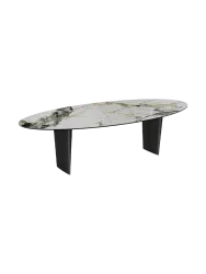 Designer Esstisch „Goliath“ aus Keramik, verschiedene Grössen Akante Design