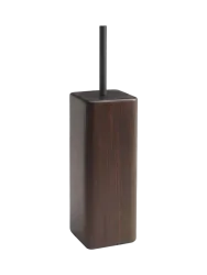 Handgefertigter, luxuriöser Toilettenbürstenhalter „Ebony“ aus Ebenholz Aquanova