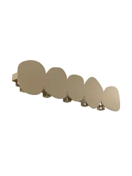 Spinder Design Garderobenleiste Evan Beige Stahl 14.5 cm - Farbe: champagner - Garderobenleiste