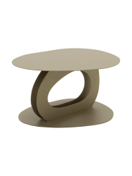 Spinder Design Salontisch Evan Beige Stahl 65.5 cm - Farbe: champagner - Salontisch