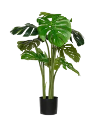 Lebensechte Kunstpflanze „Monstera L“, Höhe 120 cm Baq Design