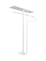 Spinder Design Garderobe Skadi Schwarz Stahl 160 cm - Garderobe
