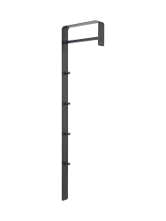 Spinder Design Garderobe Skadi Schwarz Stahl 115 cm - Garderobe