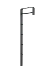 Spinder Design Garderobe Skadi Schwarz Stahl 115 cm - Garderobe