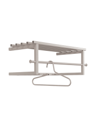 Trapani Braun/Grau Stahl 76 cm - Farbe: taupe