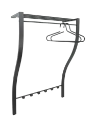 Spinder Design Garderobe Hesta Schwarz Stahl 113 cm - Garderobe