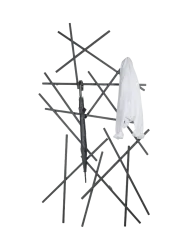 Spinder Design Garderobe Hesta Schwarz Stahl 184 cm - Garderobe