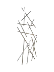 Spinder Design Garderobe Hesta Edelstahl Stahl 184 cm - Farbe: Chromstahl - Garderobe