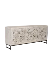 Handgefertigtes, massives Sideboard „Mykonos“, 4-türig Giner & Colomer