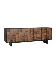 Massives Sideboard „Udaipur“ mit 3D-Effekt, 4-türig Giner & Colomer