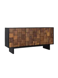 Massives Sideboard „Udaipur“ mit 3D-Effekt, 3-türig Giner & Colomer