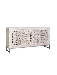 Handgefertigtes, massives Sideboard „Mykonos“, 2-türig Giner & Colomer
