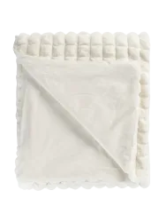 Hochwertige Kuscheldecke „Harmony“ 150 x 200 cm, Ivory LALEE