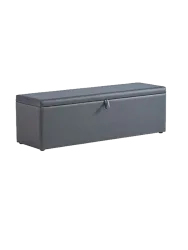Premium Boxspringbett „Hamilton“ inkl. Matratze & Topper Dunkelgrau Liegefläche: 180 x 200 cm ABC Bedding
