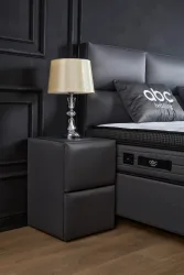 Premium Einzel Boxspringbett „Hamilton“ inkl. Matratze & Topper Dunkelgrau Liegefläche: 120 x 200 cm ABC Bedding