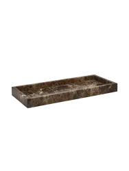 Rechteckiges Design Bad-Tablett „Hammam“ aus Marmor Aquanova