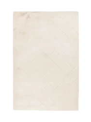 Hochwertiger Hochflor Design Teppich „Impulse 600“ - Ivory LALEE