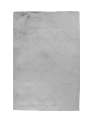 Hochwertiger Hochflor Design Teppich „Impulse 600“ - Silver LALEE