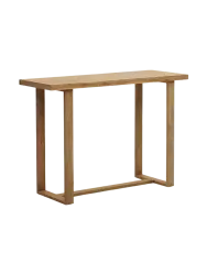 Grosser, massiver In-/Outdoor Bartisch „Canadello“ aus recyceltem Teakholz Kave Home