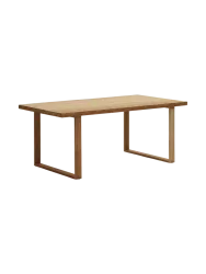 Massiver In-/Outdoor Esstisch „Canadello“ aus recyceltem Teakholz Kave Home