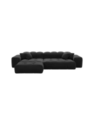 4-Sitzer Design Ecksofa „Kiano“ mit Samtbezug Samtbezug Beige BLOOMINGLOFT Collection