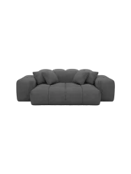 2-Sitzer Design Sofa „Kiano“ mit Bouclé-Bezug Bouclé Graphit BLOOMINGLOFT Collection