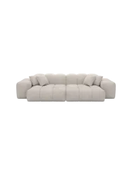 4-Sitzer Design Sofa „Kiano“ mit Bouclé-Bezug Bouclé Toffee BLOOMINGLOFT Collection