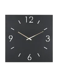 Design Wanduhr „Times“ 60 x 60 cm, Schwarz Spinder Design