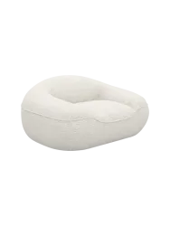 Design Loungesessel „Kitana“ mit Bouclé-Bezug Bouclé White BLOOMINGLOFT Collection