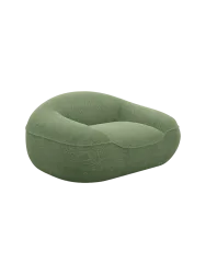 Design Loungesessel „Kitana“ mit Strukturstoff-Bezug Strukturstoff Grün BLOOMINGLOFT Collection
