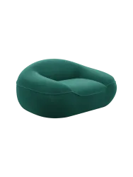 Design Loungesessel „Kitana“ mit Samtbezug Samtbezug Grün BLOOMINGLOFT Collection