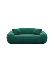 2-Sitzer Design Sofa „Kitana“ mit Samtbezug Samtbezug Grün BLOOMINGLOFT Collection