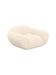 Design Lougnesessel „Levante“ mit Strukturstoff-Bezug Strukturstoff Cream BLOOMINGLOFT Collection