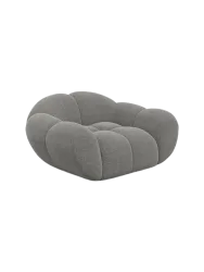 Design Lougnesessel „Levante“ mit Strukturstoff-Bezug Strukturstoff Grau BLOOMINGLOFT Collection