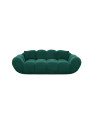 2-Sitzer Design Sofa „Levante“ mit Samtbezug Samtbezug Grün BLOOMINGLOFT Collection