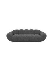 3-Sitzer Design Sofa „Levante“ mit Bouclé-Bezug Bouclé Graphit BLOOMINGLOFT Collection