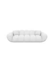 3-Sitzer Design Echtleder Sofa „Levante“ Echtleder White BLOOMINGLOFT Collection
