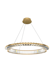 Ring LED Design Kristall-Pendellampe „Krone“ Maytoni