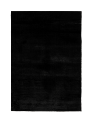 Hochwertiger Hochflor Design Teppich „Paradise 400“ - Schwarz LALEE