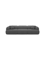4-Sitzer Design Sofa „Polina“ mit Bouclé-Bezug Bouclé Graphit BLOOMINGLOFT Collection