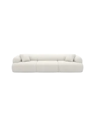 4-Sitzer Design Sofa „Polina“ mit Bouclé-Bezug Bouclé White BLOOMINGLOFT Collection