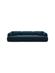4-Sitzer Design Sofa „Polina“ mit Samtbezug Samtbezug Petrol dunkel BLOOMINGLOFT Collection