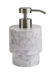 Handgefertigter, luxuriöser Seifenspender „Porto“ 120 ml aus Marmor, Prunus Aquanova