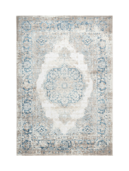 Teppich Paris Blau Kunststoff/Polyester 230 cm 160 cm - Material: Polyester/Polypropylen - Teppich